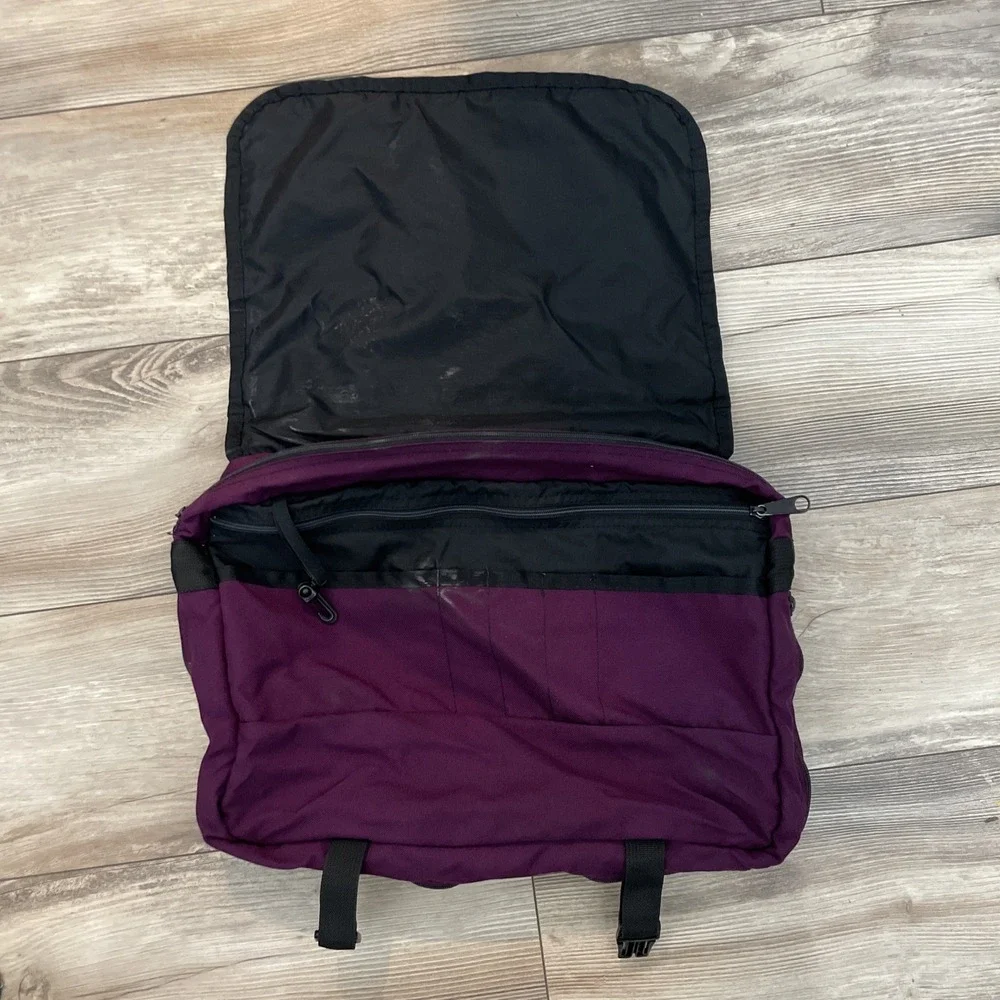 VTG Jansport Messenger Bag Purple 90s Made In USA